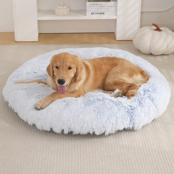 Round Pet Mat Plush Warm Sleeping Pet Bed