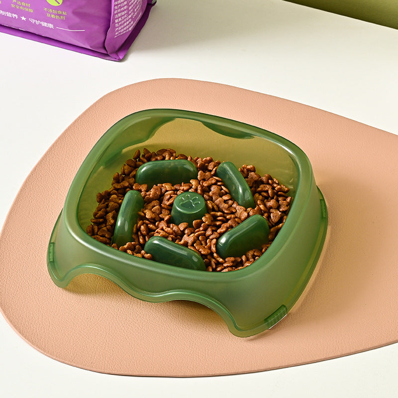 Pet Slow Feeding Anti Choke Bowl Water Feeder Dish