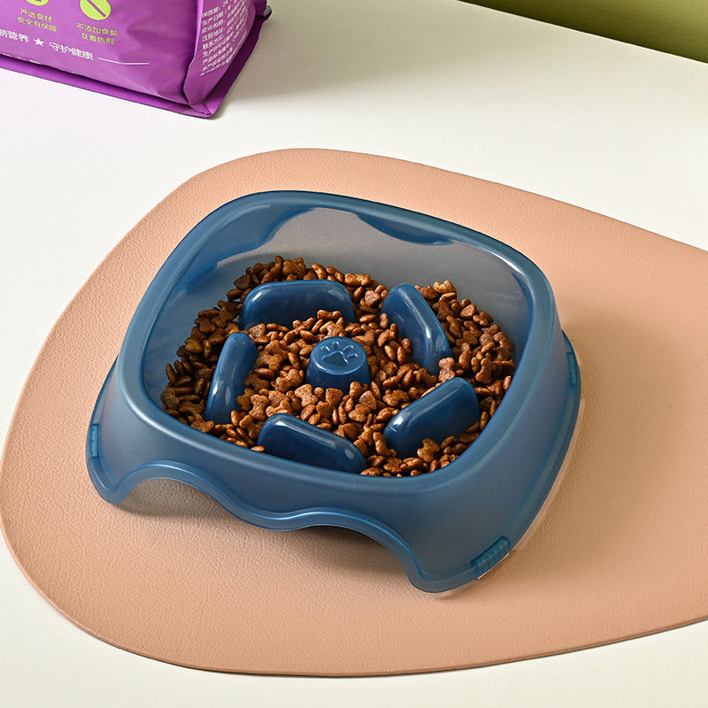 Pet Slow Feeding Anti Choke Bowl Water Feeder Dish