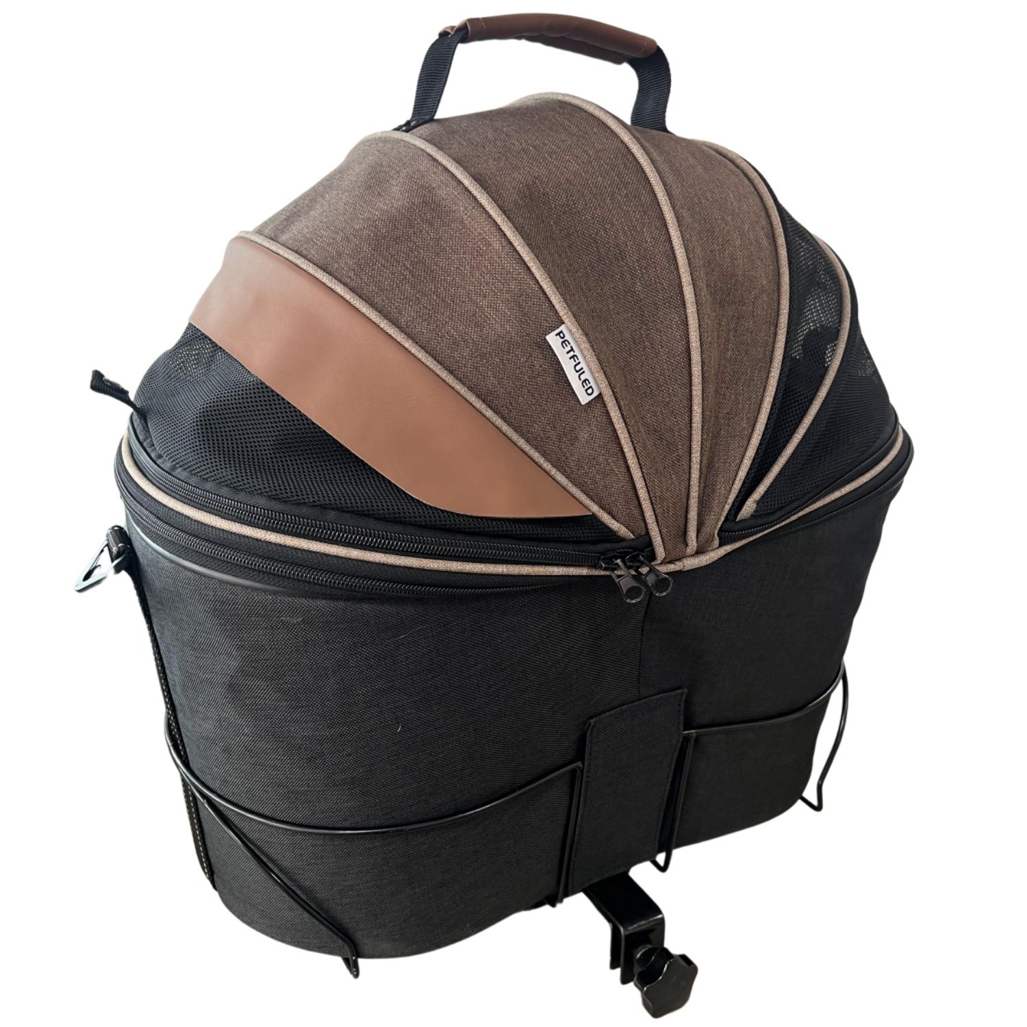 Foldable Canvas Rear Seat Pet Carrier Bag