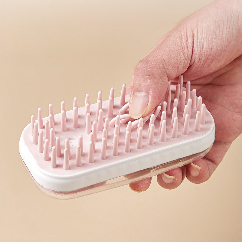 Pet Silicone Bath Massage Brush Foaming Grooming Tool
