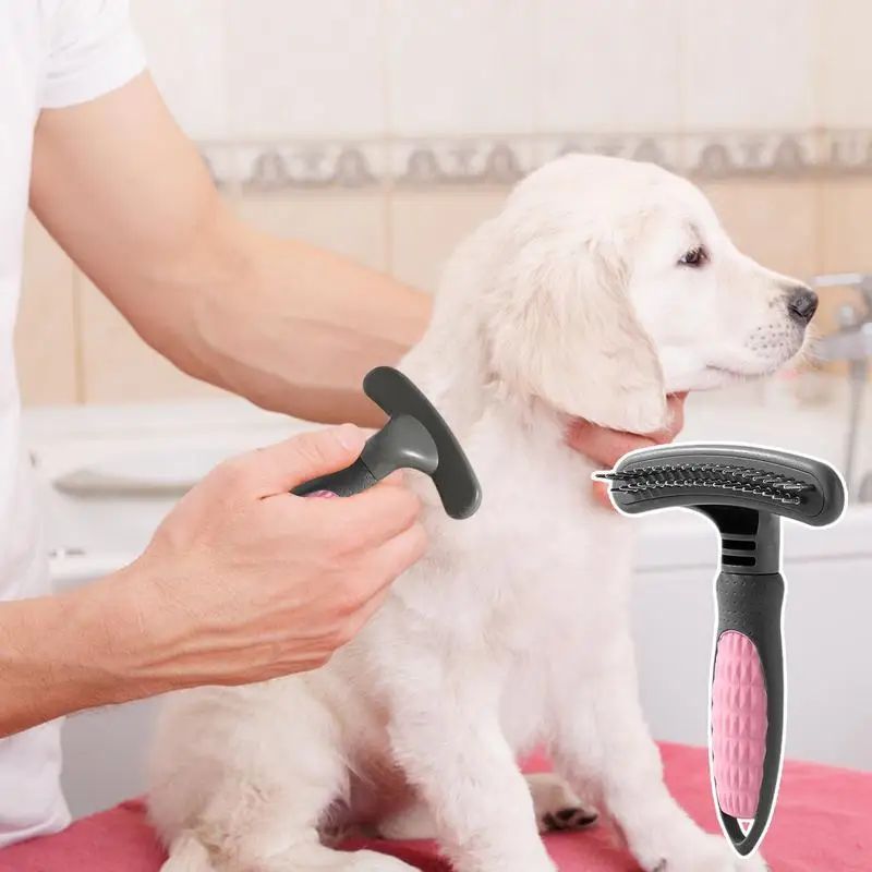 Cute Pet Grooming Comb For Hair Removal And Shedding