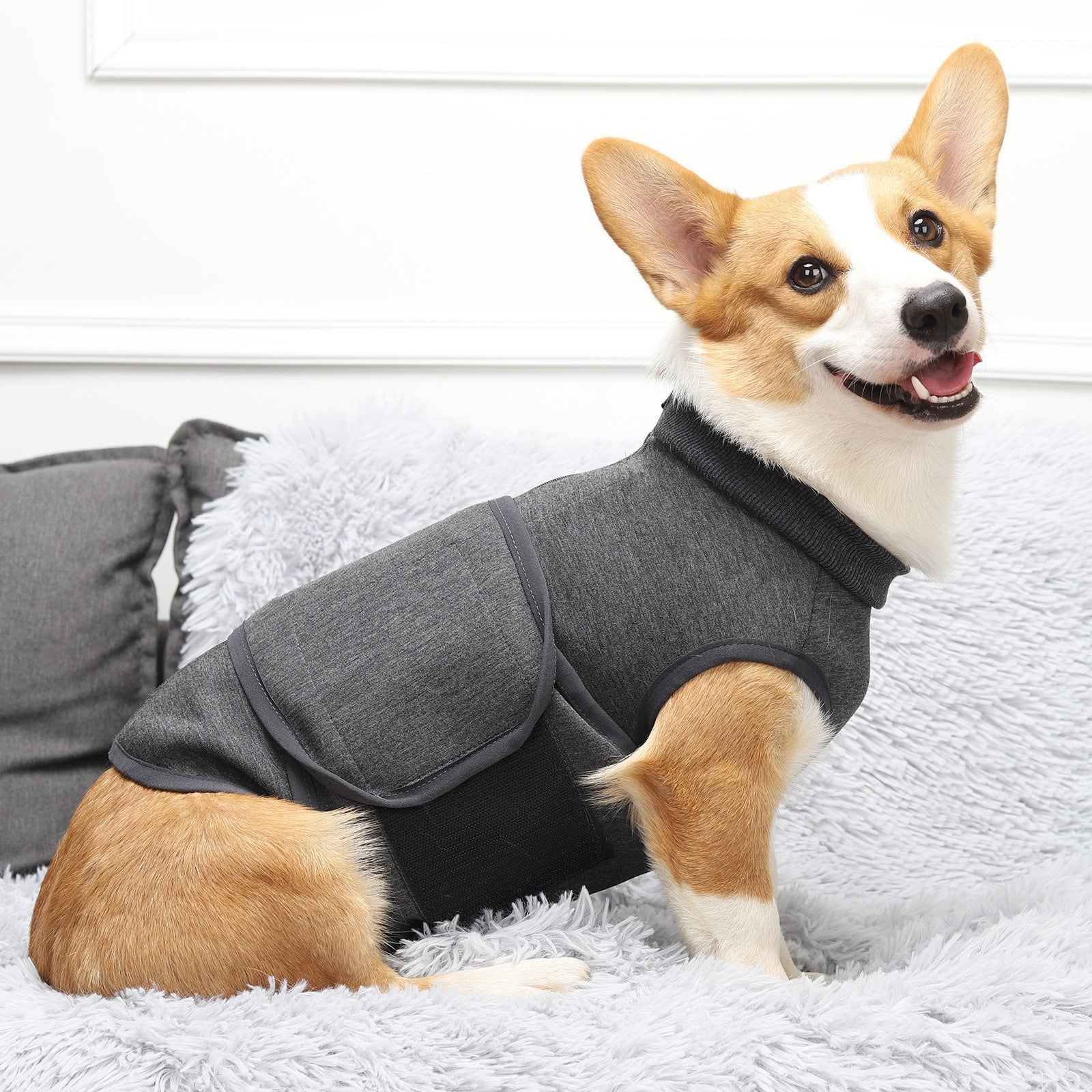 Pet Emotional Comfort Double Layer Cotton Jacket Apparel