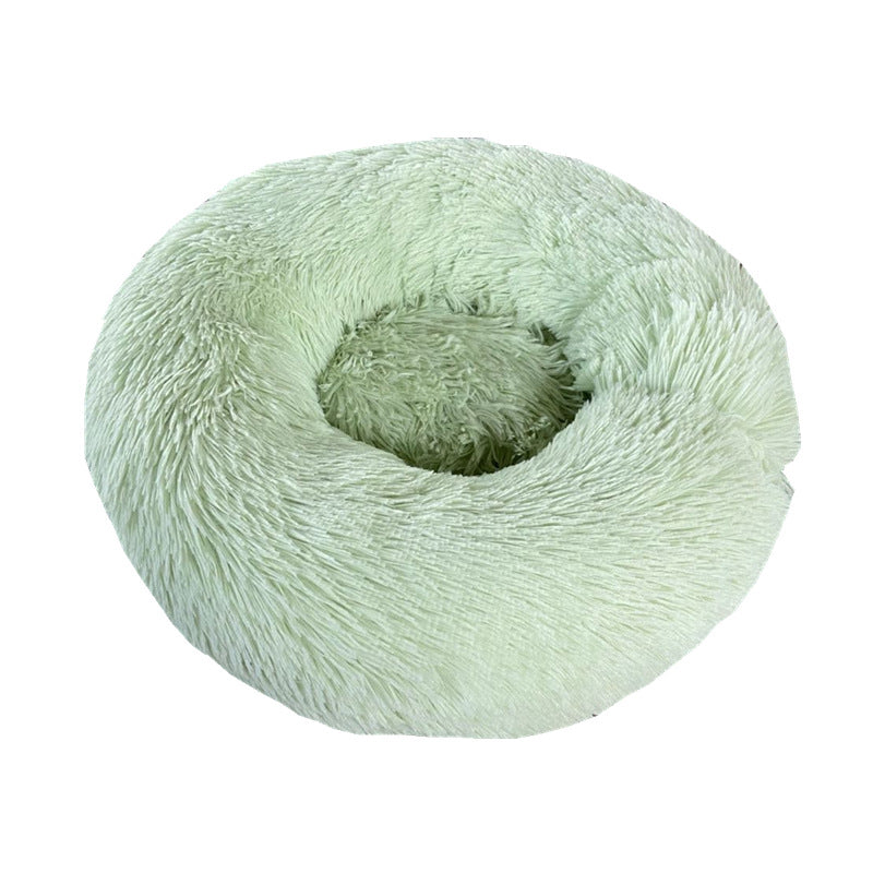 Soft Thick Plush Round Pet Sleeping Bed Cushion