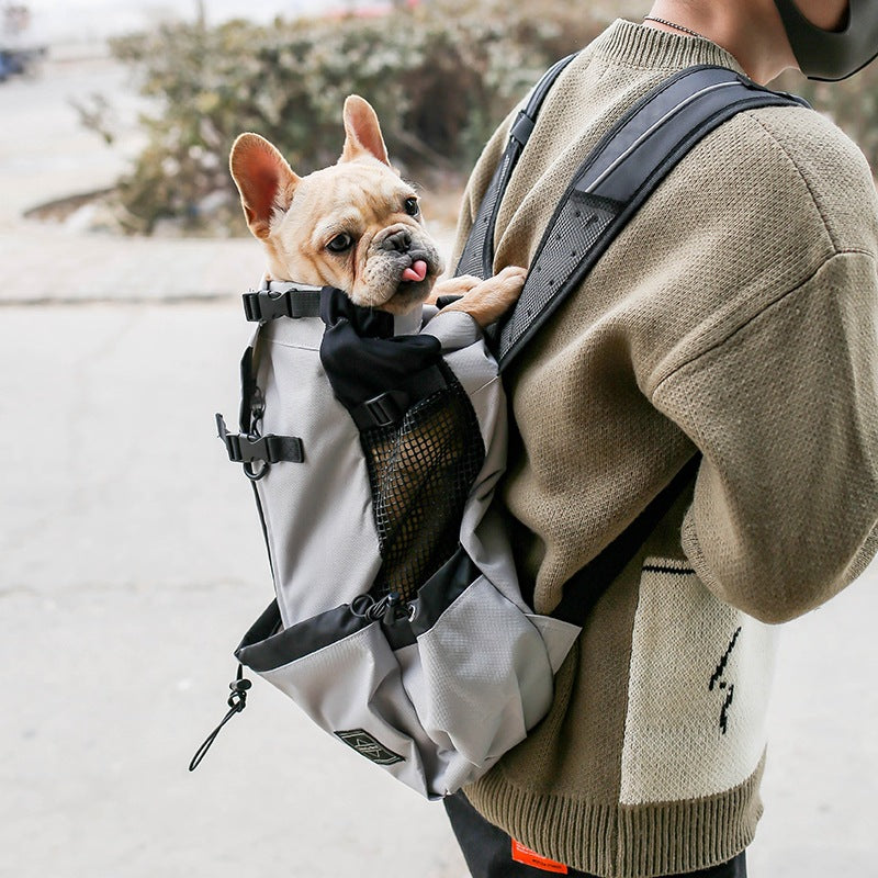 Double Shoulder Pet Backpack Carrier Portable Travel Bag
