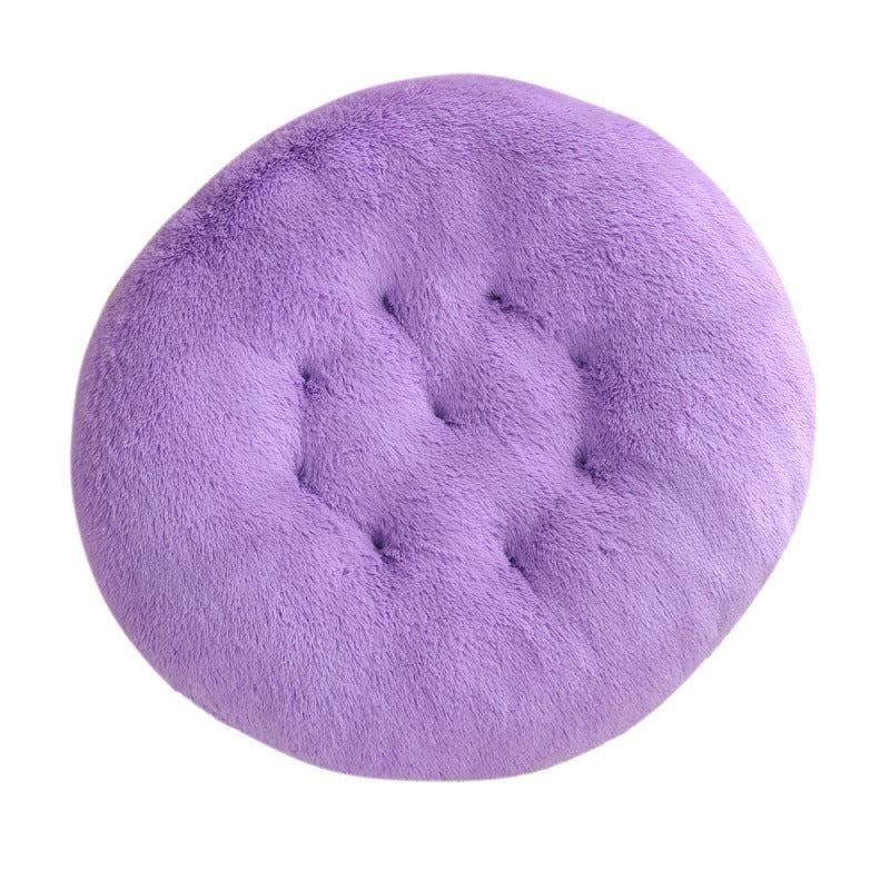 Round Pet Mat Plush Warm Sleeping Pet Bed