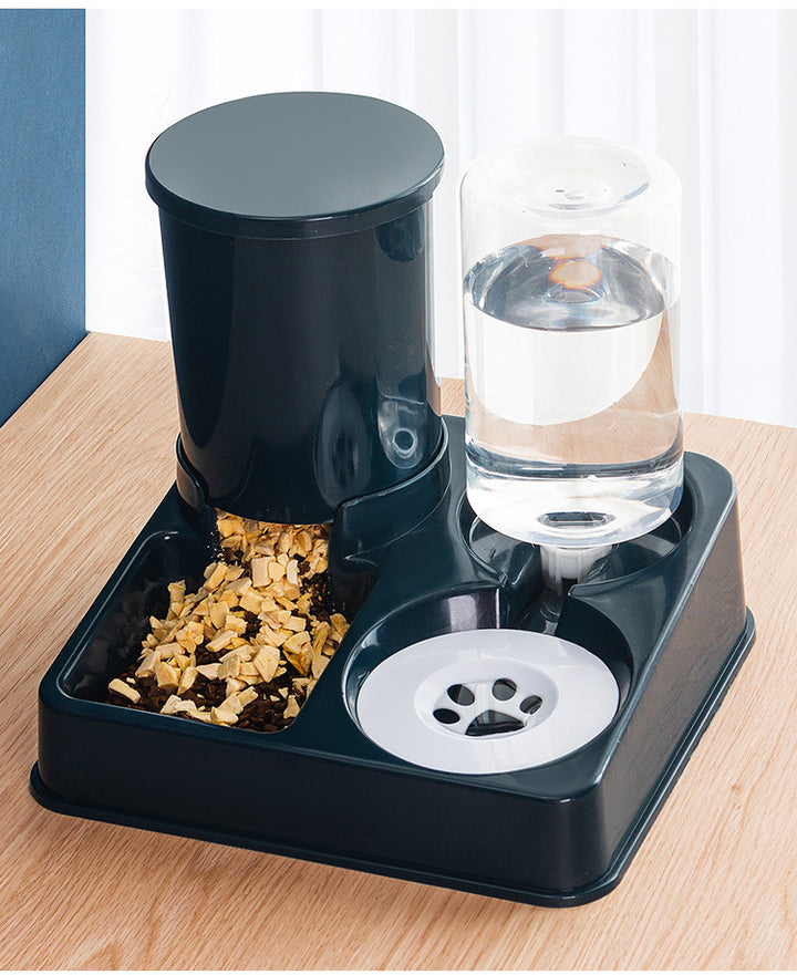 Automatic Pet Food And Water Feeding Bowl Dispenser