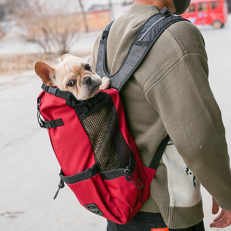 Double Shoulder Pet Backpack Carrier Portable Travel Bag
