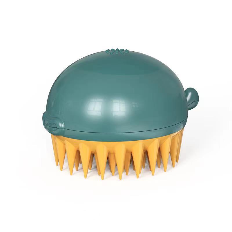 Refillable Pet Bath Brush With Shower Gel Dispenser