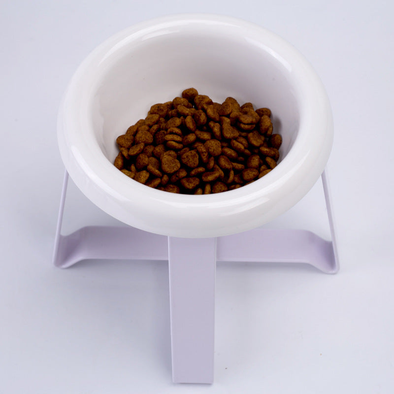 Anti Slip Pet Dual Bowl With Iron Stand Feeder Set