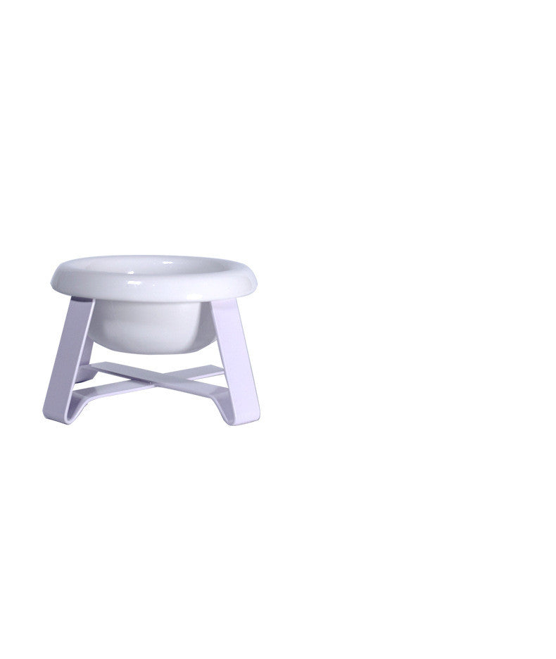 Anti Slip Pet Dual Bowl With Iron Stand Feeder Set