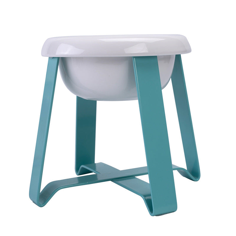 Anti Slip Pet Dual Bowl With Iron Stand Feeder Set