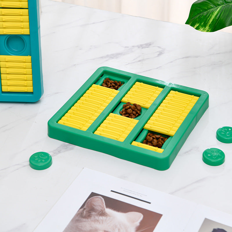 Rotating Interactive Educational Pet Slow Feeder Toy Puzzle
