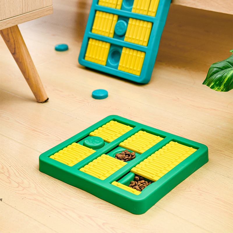Rotating Interactive Educational Pet Slow Feeder Toy Puzzle