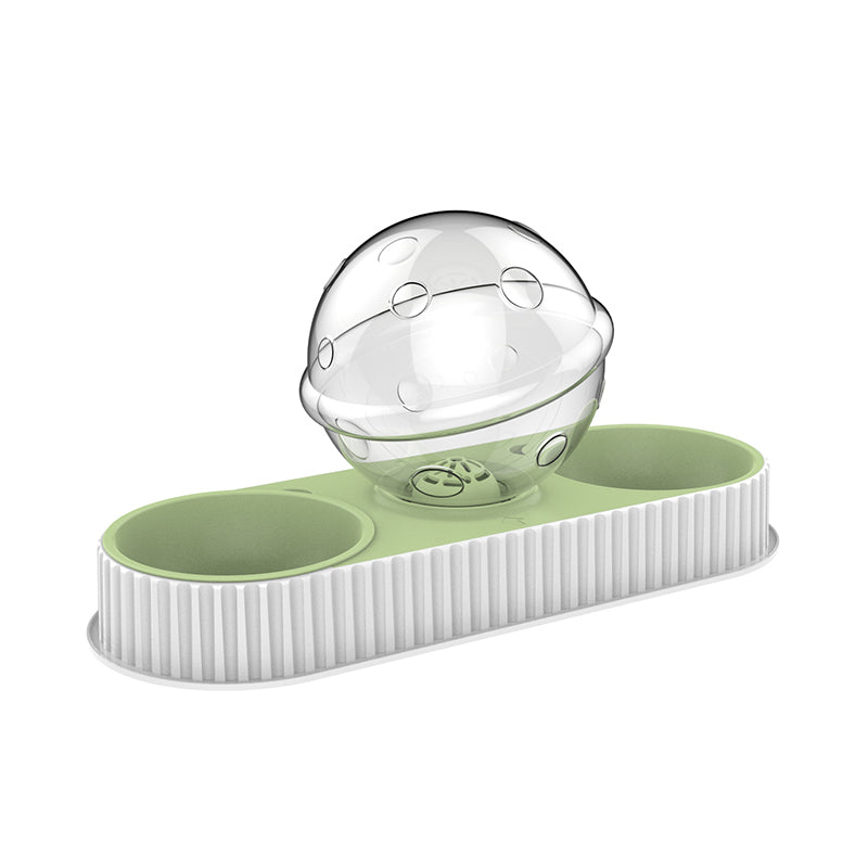 Automatic Pet Feeding And Water Bowl Dispenser Set