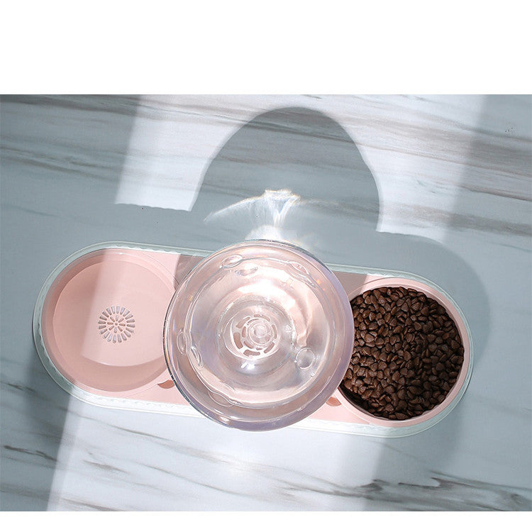 Automatic Pet Feeding And Water Bowl Dispenser Set