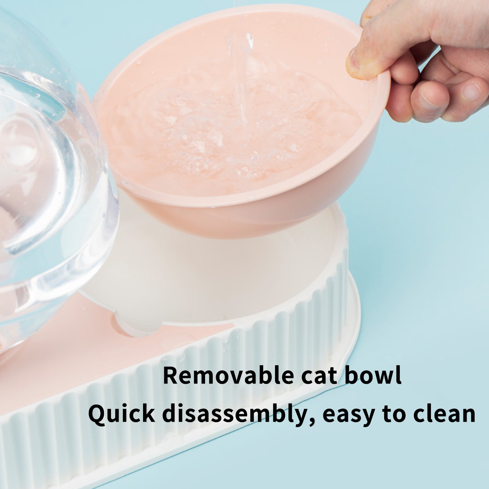 Automatic Pet Feeding And Water Bowl Dispenser Set