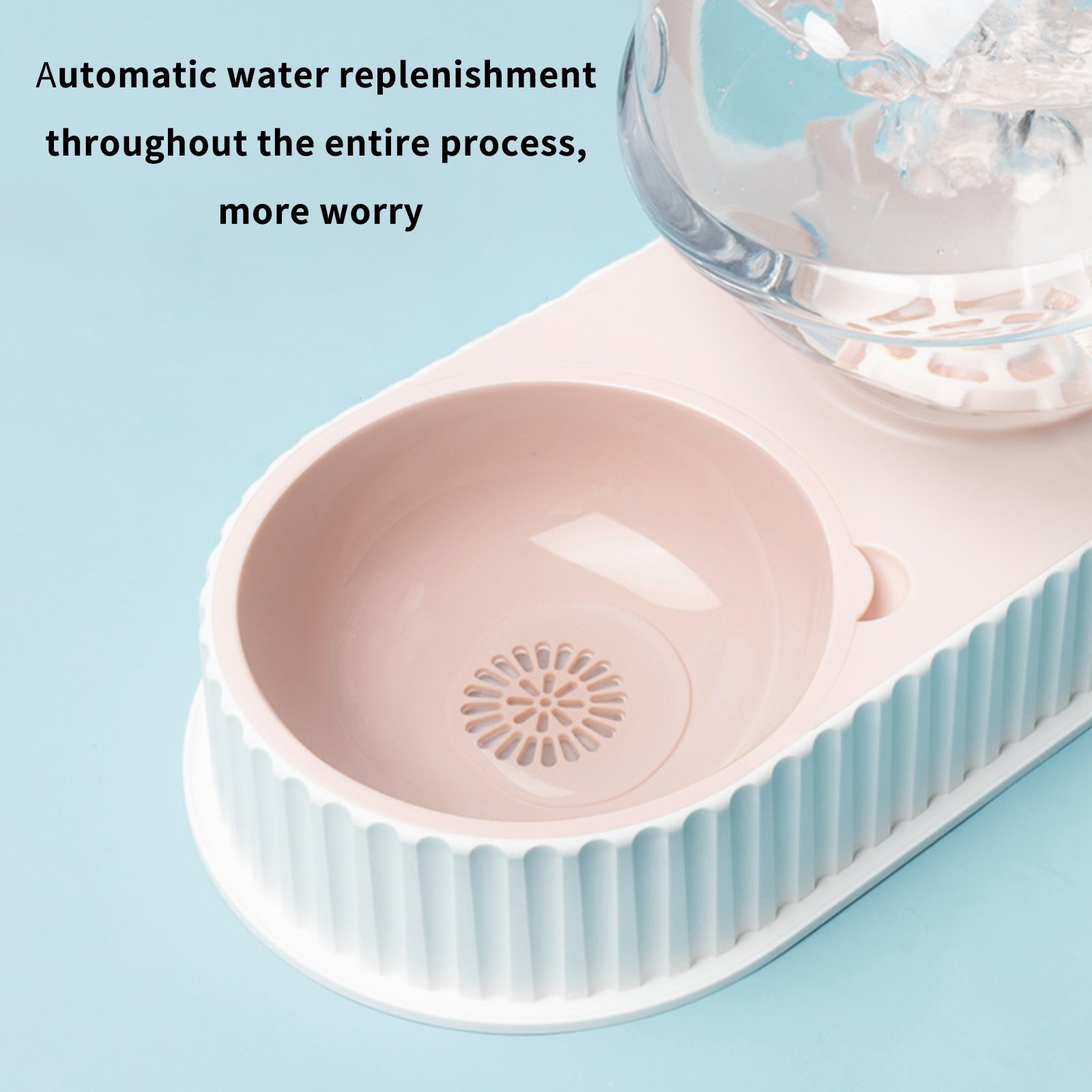 Automatic Pet Feeding And Water Bowl Dispenser Set