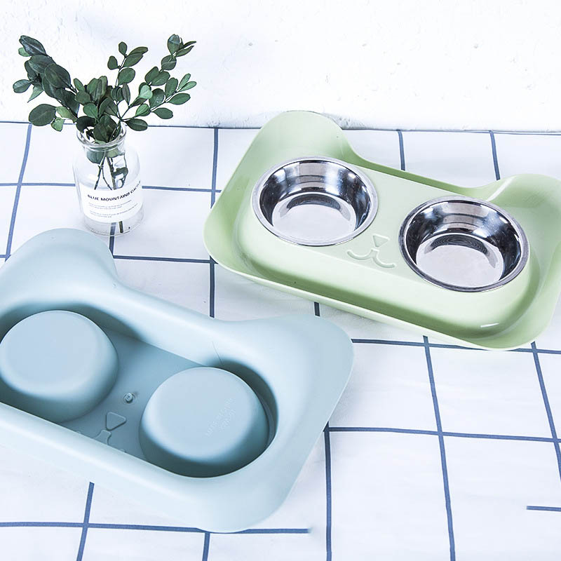 Stainless Steel Pet Feeding And Water Bowl Set