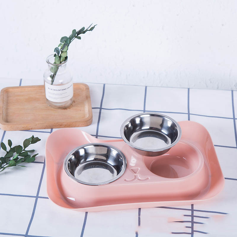 Stainless Steel Pet Feeding And Water Bowl Set
