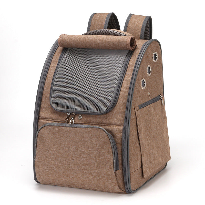 Foldable Breathable Pet Travel Carrier Backpack Bag