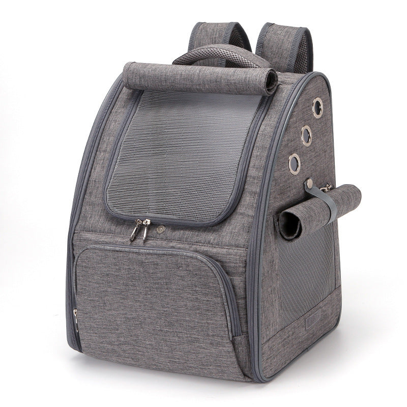 Foldable Breathable Pet Travel Carrier Backpack Bag