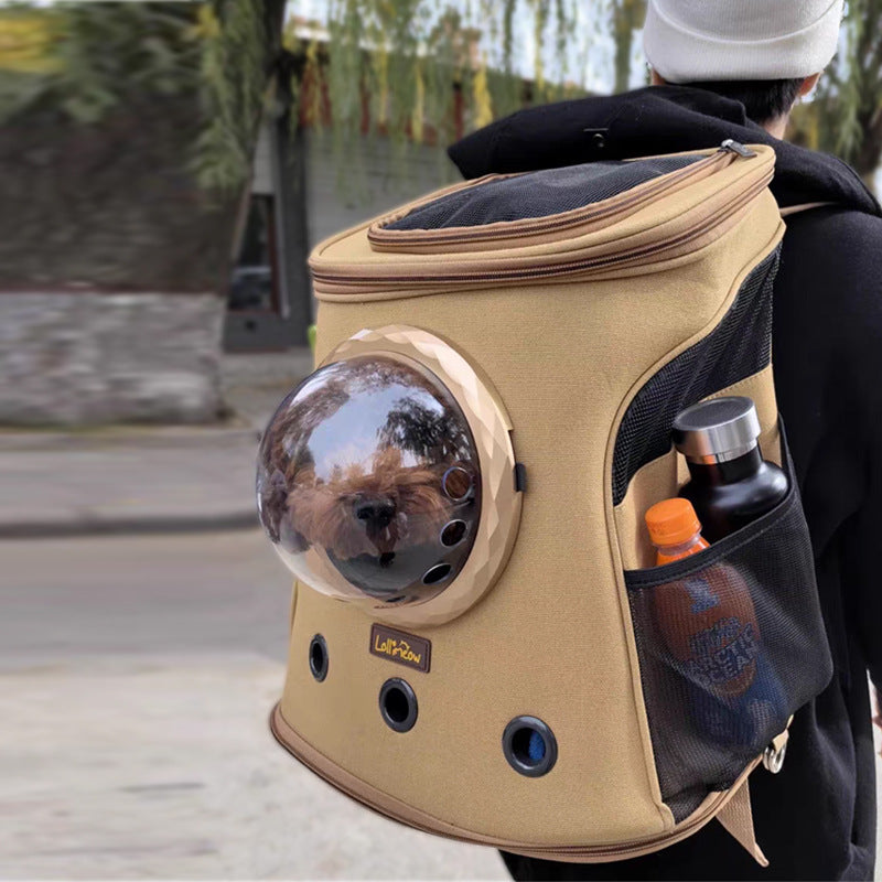 Portable Backpack Style Pet Carrier Bag For Medium Pet