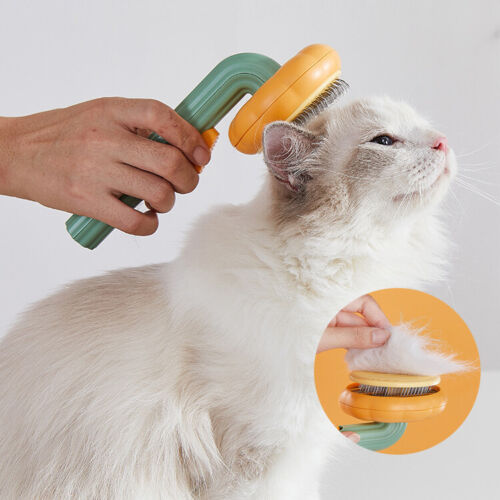 Self Cleaning Pet Grooming Slicker Brush For Fur Removal