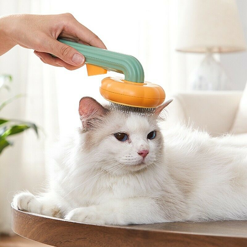 Self Cleaning Pet Grooming Slicker Brush For Fur Removal