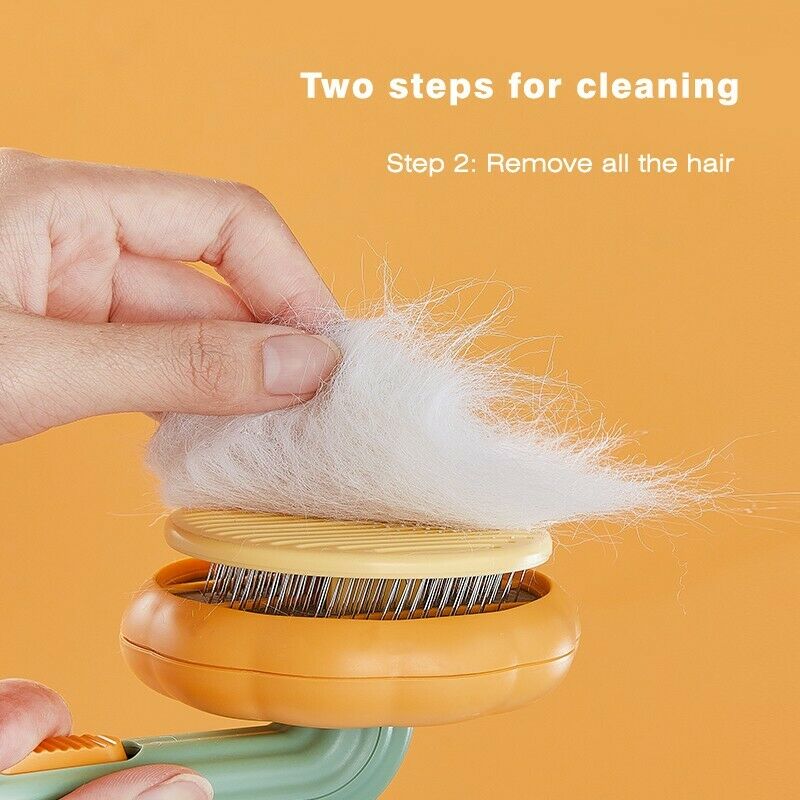 Self Cleaning Pet Grooming Slicker Brush For Fur Removal