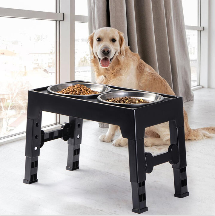 Elevated Pet Feeding Bowl Neck Support Anti Spill Design
