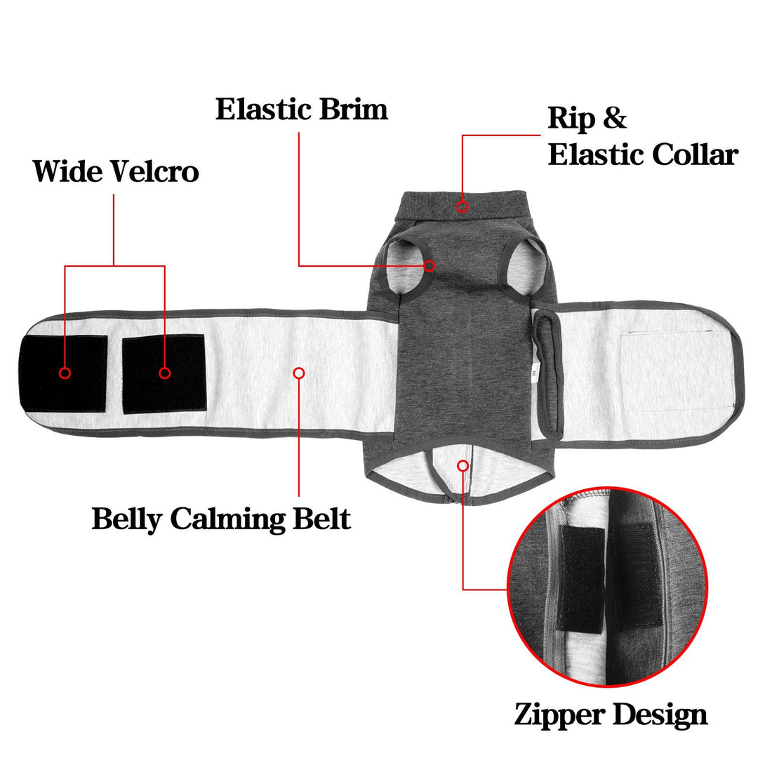 Pet Emotional Comfort Double Layer Cotton Jacket Apparel