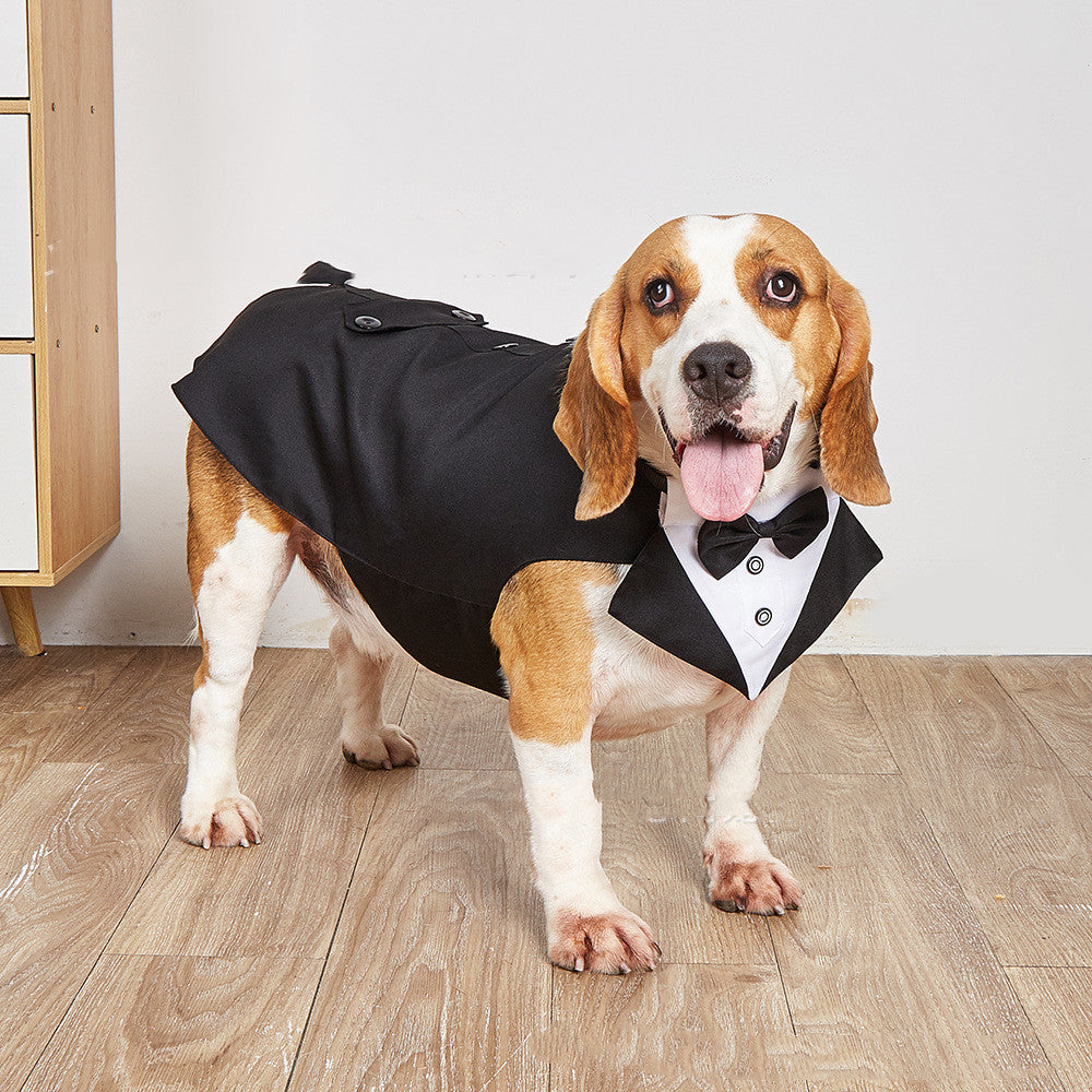 Pet Swallowtail Formal Suit Jacket Wedding Apparel
