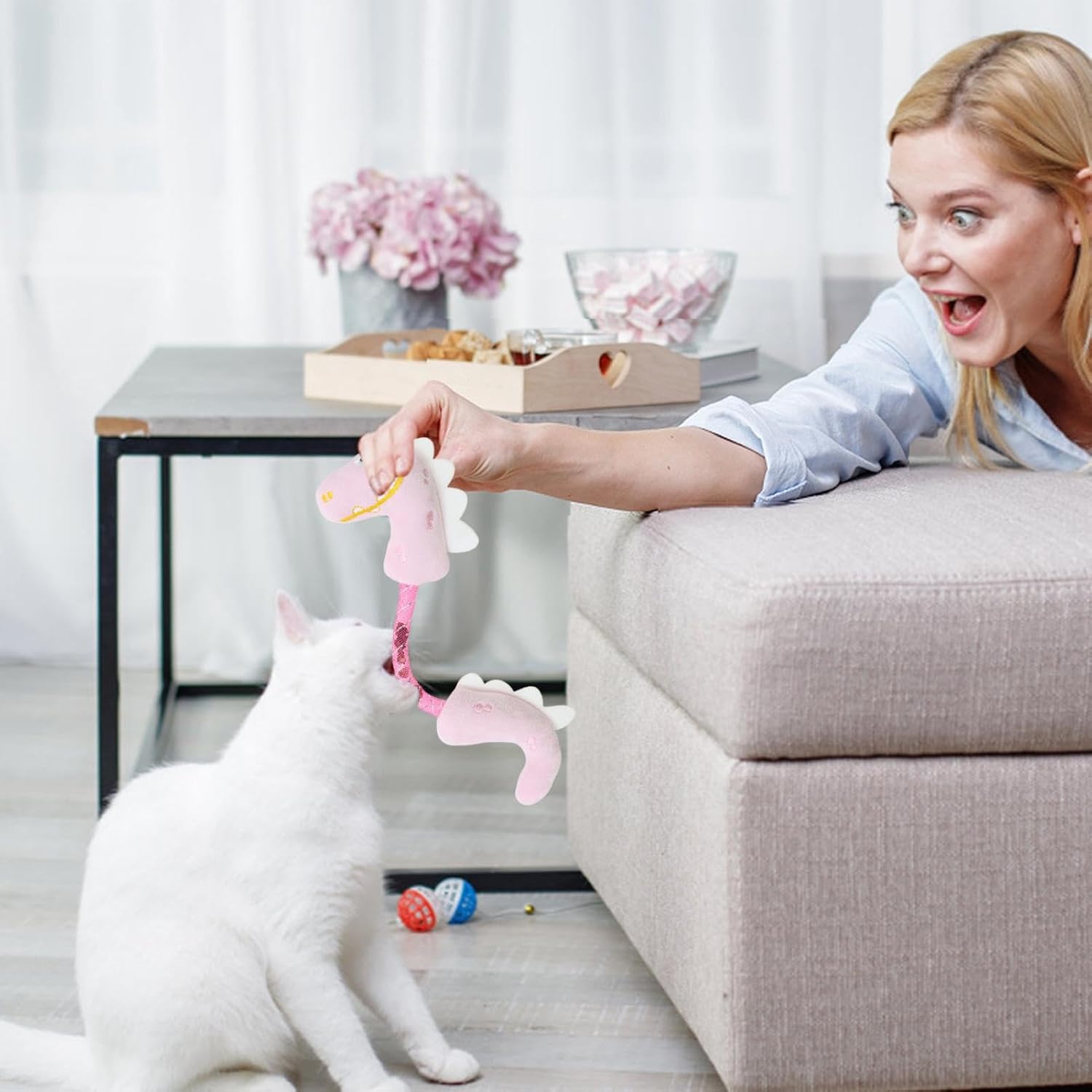 Pet Catnip Rope Chew Toy For Teeth Cleaning