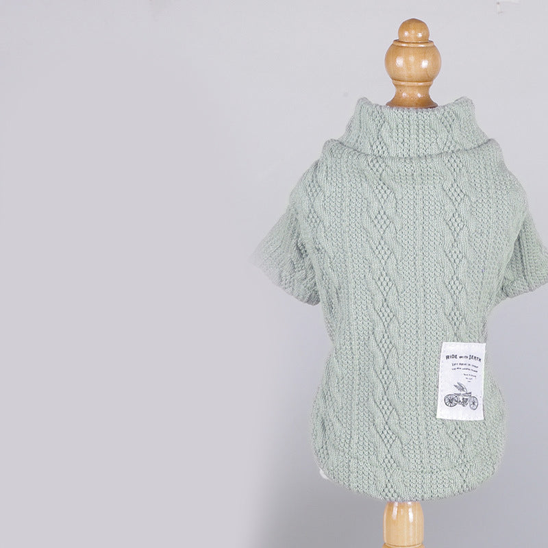 Pet Sweater Warm Clothing Apparel Knit Wear