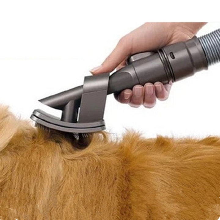 Pet Grooming Brush Vacuum Attachment For Fur Removal Tool
