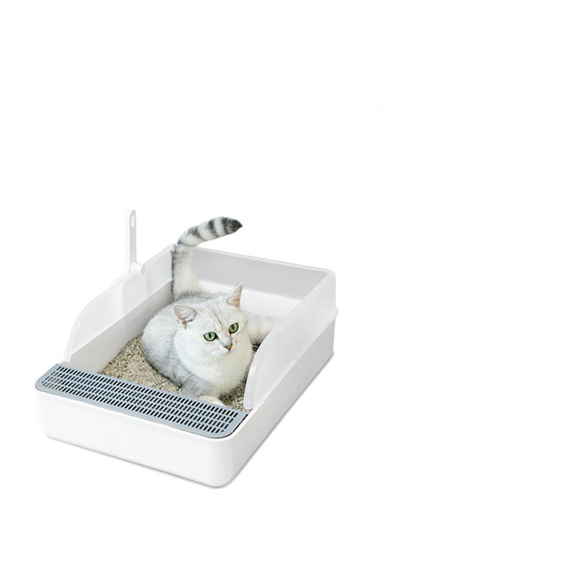 Large Semi-Enclosed Plastic Litter Box