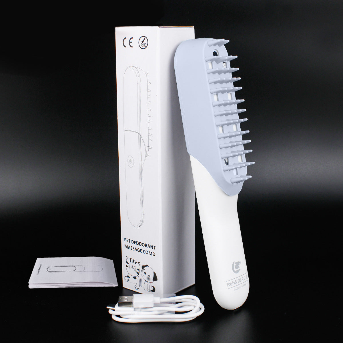 Silicone Pet Massage Brush For Grooming And Fur Removal