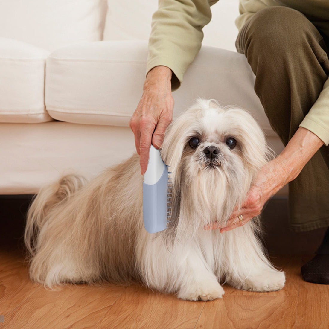 Silicone Pet Massage Brush For Grooming And Fur Removal