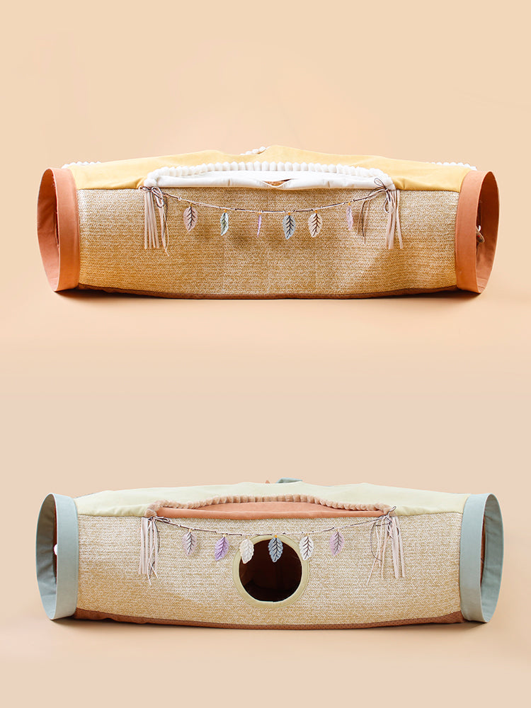 Interactive Pet Tunnel Toy With Hideout Hole Design