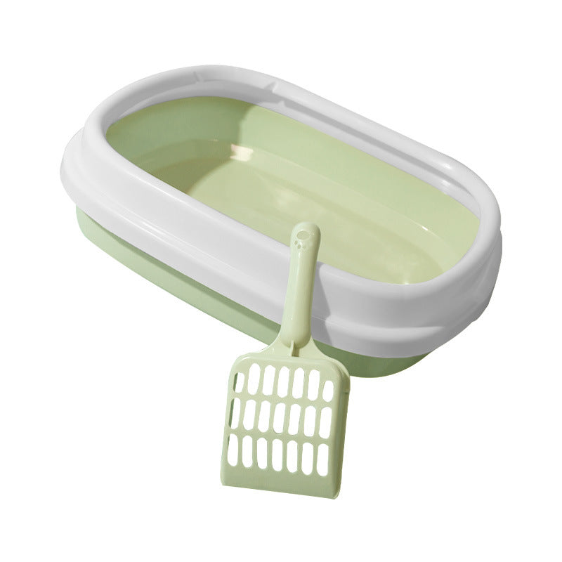 Anti-Splash Pet Litter Tray With Scoop