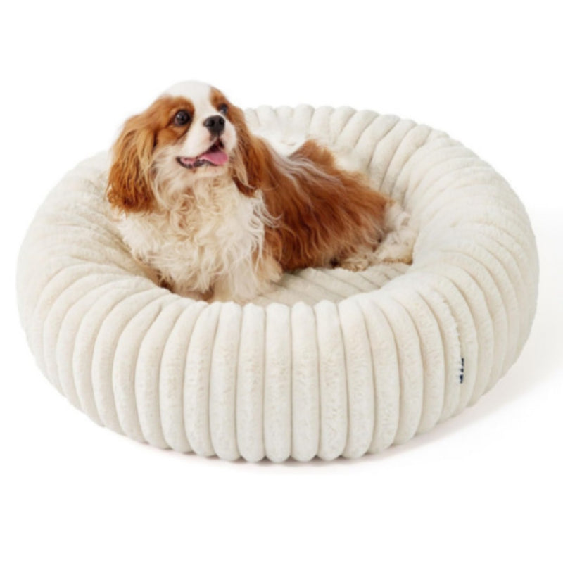 Plush Round Pet Bed Warm Winter