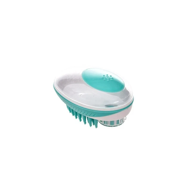 Pet Bath Massage Comb With Automatic Liquid Dispenser