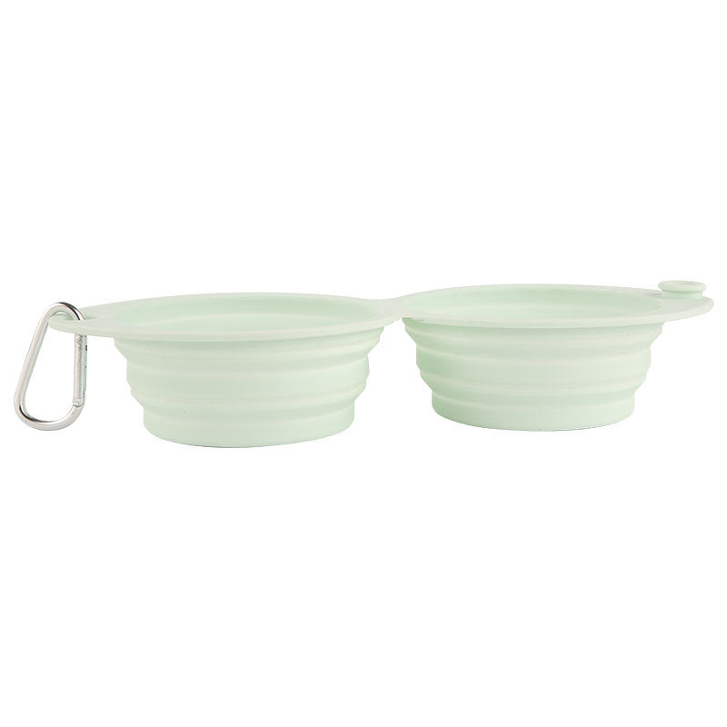 Foldable Silicone Pet Portable Feeding Bowl Outdoor Use