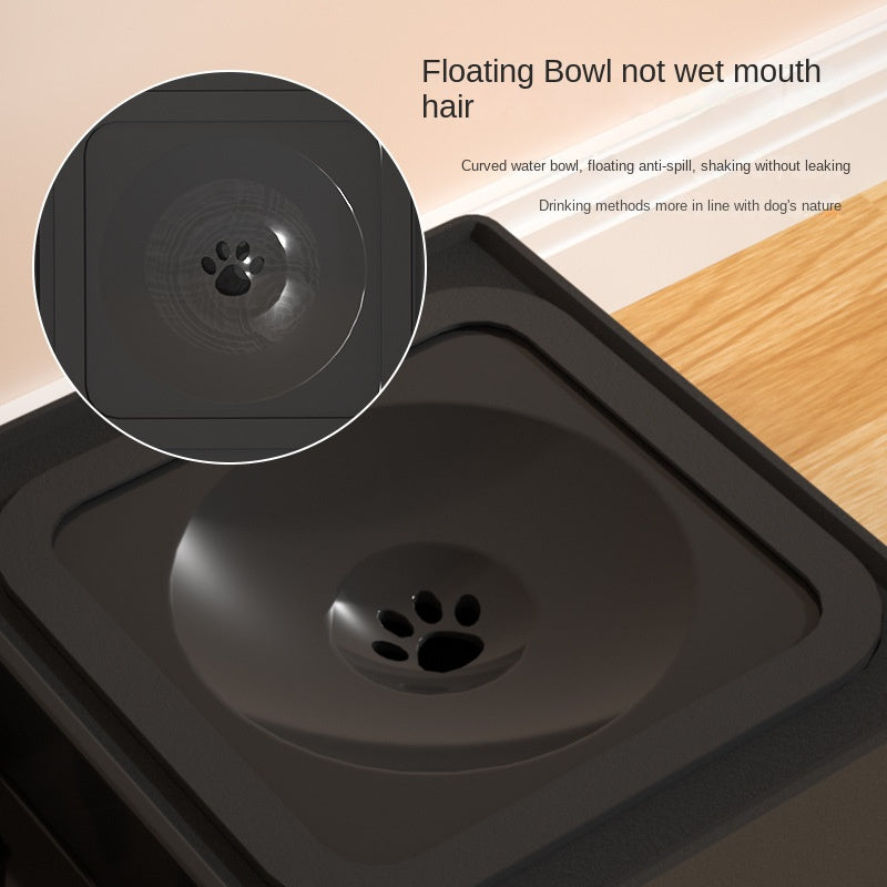 Adjustable Height Stainless Pet Double Feeding Bowl Stand