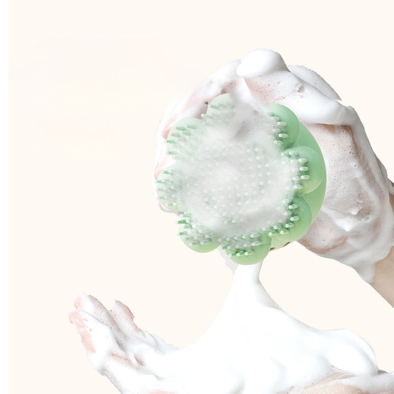 Pet Bath Brush Silicone Massage Comb Shower Grooming Tool
