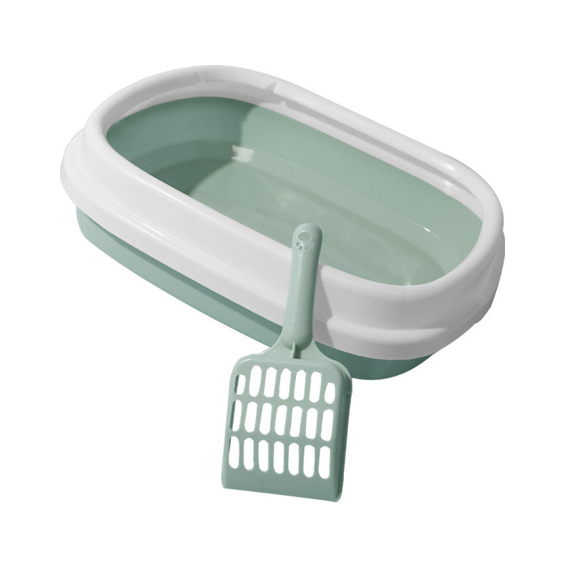 Anti-Splash Pet Litter Tray With Scoop