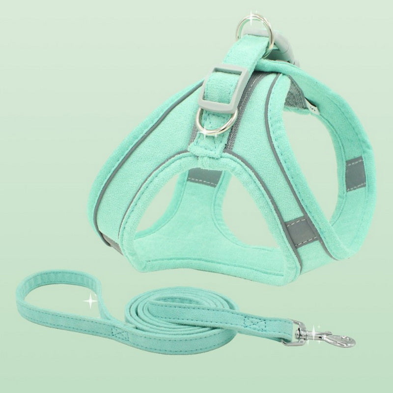 Vest Style Pet Chest Harness And Leash Set