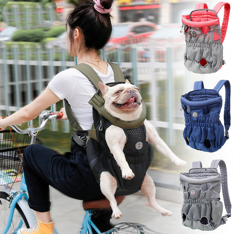 Breathable Mesh Pet Carrier Backpack For Outdoor Travel