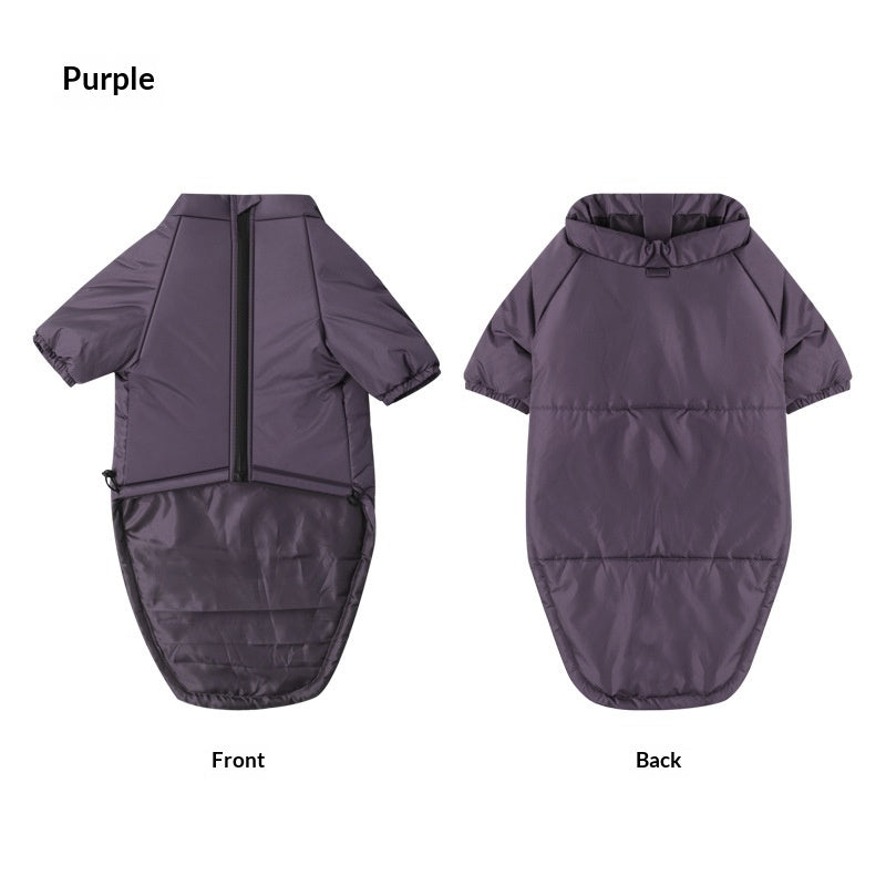 Two Leg Cotton Pet Jacket For Warmth And Comfort